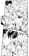 artist:kenzen_ahemaru character:mizumiya_su character:oozora_subaru comic hair_braid in-series_category:dev_is in-series_category:flow_glow in-series_category:generation_2 in-series_category:hololive_japan japanese_text monochrome series:hololive short_hair sports_wear // 1133x2200 // 1.5MB