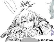 artist:lightning_ace character:misaki_(blue_archive) halo in-series_category:arius_satellite_school in-series_category:arius_squad monochrome series:blue_archive // 1365x1049 // 287KB