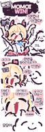 artist:ranaga210 blonde_hair character:doodle_sensei_(blue_archive) character:momoi_(blue_archive) character:sensei_(blue_archive) comic english_text halo in-series_category:game_development_department in-series_category:millenium_science_school korean_text series:blue_archive short_hair // 951x2776 // 333KB