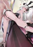 artist:kurotsuki_machi beauty_mark black_hair body_wings character:kayoko_(blue_archive) character:kayoko_(dress)_(blue_archive) creampie demon_horns demon_wings dress ear_piercings flushed_face halo horns in-series_category:gehenna_academy in-series_category:problem_solver_68 legs_up long_hair low-cut_dress rabbit_ears red_eyes series:blue_archive sex_from_behind two-tone_hair vaginal_sex white_hair // 1725x2458 // 621KB