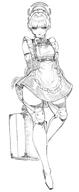 artist:indinu character:toki_(blue_archive) in-series_category:cleaning_&_clearing in-series_category:millenium_science_school in-series_category:super_phenomenon_task_force maid monochrome series:blue_archive // 792x1920 // 136KB