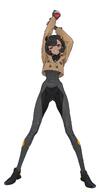 artist:olyss011 bodysuit brown_skin character:emma_(pokemon) series:pokemon tanned_skin // 945x1770 // 80KB