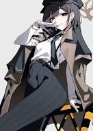 artist:its2h35 black_eyes black_hair character:hiromi_(blue_archive) halo high-waisted_pants in-series_category:dorm_supervisory_unit in-series_category:wild_hunt_academy_of_arts pants pov series:blue_archive short_hair teasing // 2893x4092 // 1.5MB