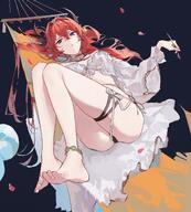 character:surtr_(arknights) character:surtr_(colorful_wonderland_cw03)_(arknights) demon_horns horns in-series_category:sarkaz meta:artist_request meta:source_request series:arknights swimsuit // 3056x3384 // 1.2MB