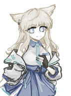artist:grape bird_girl blonde_hair blue_eyes character:perlica head_wings in-series_category:liberi long_hair series:arknights series:arknights:_endfield // 507x681 // 94KB