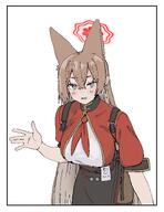 animal_ears artist:KADENAmitei brown_hair character:rumi_(blue_archive) fox_ears fox_girl in-series_category:black_tortoise_promenade in-series_category:shanhaijing_secondary_school long_hair purple_eyes series:blue_archive // 2869x3731 // 611KB