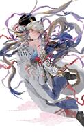 artist:sid character:shu_(arknights) dragon_girl dragon_horns dragon_tail green_eyes horns in-series_category:feranmut in-series_category:sui_siblings in-series_category:yan long_hair pants pointed_ears series:arknights tail white_hair // 2634x4096 // 1.1MB