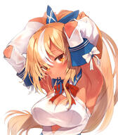 brown_skin character:shiranui_flare elf in-series_category:generation_3 in-series_category:hololive_japan meta:artist_request meta:source_request meta:tagme pointed_ears series:hololive // 2800x3209 // 2.3MB
