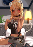 brown_skin character:shiranui_flare elf in-series_category:generation_3 in-series_category:hololive_japan meta:artist_request meta:source_request meta:tagme pointed_ears series:hololive // 989x1392 // 735KB