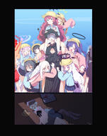 age_regression alternate_outfit anger_vein animal_ears artist:22DRO black_hair blonde_hair blue_eyes blue_hair body_wings brown_hair character:aris_(blue_archive) character:hina_(blue_archive) character:ibuki_(blue_archive) character:iroha_(blue_archive) character:key_(blue_archive) character:kisaki_(blue_archive) character:kokona_(blue_archive) character:mika_(blue_archive) character:rumi_(blue_archive) character:rumi_(small)_(blue_archive) character:sensei_(blue_archive) character:shun_(blue_archive) character:shun_(small)_(blue_archive) character:yuuka_(blue_archive) comic demon_horns demon_wings fox_ears fox_girl grey_eyes grey_hair hair_accessories hair_bow hair_braid hair_bun hair_down_the_middle halo horns in-series_category:black_tortoise_promenade in-series_category:game_development_department in-series_category:gehenna_academy in-series_category:genryumon in-series_category:millenium_science_school in-series_category:pandemonium_society in-series_category:plum_blossom_garden in-series_category:prefect_team in-series_category:seminar in-series_category:shanhaijing_secondary_school in-series_category:tea_party in-series_category:trinity_general_school japanese_text long_hair mechanical_halo piano_keys_smile pink_eyes pink_hair purple_eyes purple_hair red_hair series:blue_archive shadow_over_eyes shoulder_ride side_ponytail tail twin_tails white_hair // 2658x3370 // 5.3MB