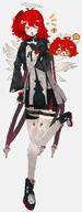 artist:uhay body_wings character:exusiai_(arknights) character:exusiai_the_new_covenant_(arknights) halo in-series_category:laterano in-series_category:sankta series:arknights // 1606x4096 // 466KB