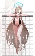 alternate_outfit artist:anyak05 beauty_mark blonde_hair blue_eyes character:asuna_(blue_archive) hair_covering_eye halo in-series_category:cleaning_&_clearing in-series_category:millenium_science_school long_hair messy_hair series:blue_archive slingshot_bikini swimsuit // 2400x3850 // 3.0MB
