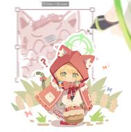 alternate_outfit artist:Patanda blonde_hair character:midori_(blue_archive) chibi green_eyes halo in-series_category:game_development_department in-series_category:millenium_science_school series:blue_archive short_hair // 1932x1953 // 2.7MB