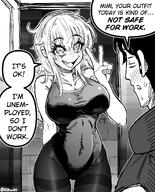 artist:nhim character:mimi_(nhim) comic english_text leotard meta:source_request monochrome series:original // 1657x2058 // 1.7MB