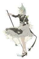 animal_ears artist:molatofu cat_ears cat_girl character:kal'tsit_(arknights) character:kal'tsit_(the_remains_of_time)_(arknights) in-series_category:feline in-series_category:rhodes_island maid series:arknights // 2731x4096 // 359KB