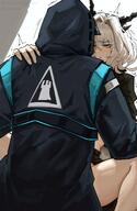 artist:LjeDamos character:doctor_(arknights) character:talulah_(arknights) dragon_horns flushed_face grey_hair horns in-series_category:draco in-series_category:reunion meta:AI_generated missionary series:arknights short_hair sweaty white_hair // 1248x1920 // 3.1MB