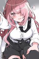 artist:amezaki_vanilla body_wings character:doctor_(arknights) character:lemuen_(arknights) forced_to_grab_breast hair_covering_eye halo in-series_category:laterano in-series_category:sankta japanese_text long_hair pink_eyes pink_hair pov series:arknights wheelchair // 2696x4096 // 1.1MB