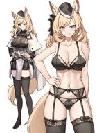 animal_ears artist:daisy_cutter blonde_hair blue_eyes character:whislash_(arknights) character:zofia_(arknights) horse_ears horse_girl in-series_category:kazimierz in-series_category:kuranta lingerie series:arknights // 2979x4096 // 901KB