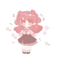 artist:ksn-yakisoba blue_eyes character:hanami_saki_(gakuen_idolmaster) chibi hair_bun long_hair red_hair series:gakuen_idolmaster series:idolmaster twin_tails // 2000x2000 // 102KB