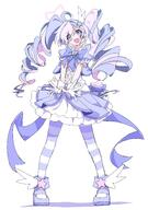 artist:dr_yamero character:reisa_(blue_archive) character:reisa_(magical)_(blue_archive) halo in-series_category:trinity_general_school in-series_category:trinity_vigilante_crew magical_girl pink_hair purple_eyes purple_hair series:blue_archive twin_drills // 1055x1500 // 184KB
