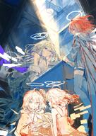 artist:ichika87 body_wings character:exusiai_(arknights) character:exusiai_the_new_covenant_(arknights) character:vannini_(arknights) halo in-series_category:laterano in-series_category:sankta series:arknights // 2480x3508 // 1.3MB
