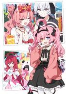 alternate_outfit artist:ideolo blue_eyes body_wings character:erika_(blue_archive) character:hina_(blue_archive) character:hoshino_(blue_archive) character:kirara_(blue_archive) character:rabu_(blue_archive) delinquent demon_horns demon_wings dog_ears grey_eyes gyaru hair_bun halo helmet heterochromia horns in-series_category:abydos_high_school in-series_category:delinquents in-series_category:foreclosure_task_force in-series_category:gehenna_academy in-series_category:helmet_gang in-series_category:prefect_team in-series_category:trinity_general_school in-series_category:twinkle_twinkle_club landmine_girl long_hair magical_girl mechanical_halo pink_eyes pink_hair purple_eyes rabbit_ears red_eyes red_hair series:blue_archive short_hair tail white_hair yellow_eyes // 1170x1651 // 342KB