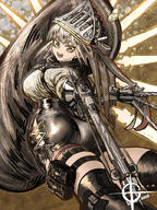 artist:thiccborb bird_girl character:fartooth_(arknights) grey_hair high-waisted_pants in-series_category:kazimierz in-series_category:liberi pants series:arknights short_hair yellow_eyes // 1200x1600 // 2.5MB
