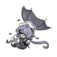 artist:grape character:whisperain_(arknights) eyepatch grey_hair hair_covering_eye in-series_category:iberia in-series_category:&aelig;gir_(race) series:arknights short_hair // 709x709 // 42KB