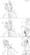 anger_vein artist:hill_chuchu character:ch'en_(arknights) character:doctor_(arknights) character:endministrator comic dragon_girl dragon_horns dragon_tail horns in-series_category:lung in-series_category:lungmen monochrome series:arknights series:arknights:_endfield short_hair tail // 1152x2048 // 232KB