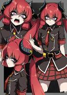 artist:nagai_negi character:junko_(blue_archive) demon_horns halo horns in-series_category:gehenna_academy in-series_category:gourmet_research_society series:blue_archive // 1448x2048 // 394KB