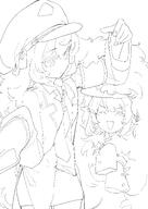 artist:maton character:ibuki_(blue_archive) character:iroha_(blue_archive) demon_horns halo horns in-series_category:gehenna_academy in-series_category:pandemonium_society meta:work-in-progress monochrome series:blue_archive // 2508x3541 // 1.2MB