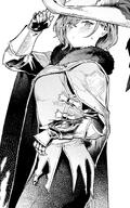 alternate_outfit armor artist:djheycha beauty_mark character:higuchi_madoka_(idolmaster_shiny_colors) meta:cropped monochrome series:idolmaster series:idolmaster_shiny_colors // 890x1420 // 344KB