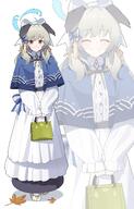 alternate_outfit animal_ears artist:Patanda brown_eyes brown_hair casual_clothes character:umika_(blue_archive) dog_ears dog_girl hair_bow halo in-series_category:allied_hyakkiyako_academy in-series_category:festival_operations_department long_hair series:blue_archive twin_tails // 1900x2975 // 3.3MB
