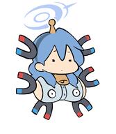artist:koukoucha blue_hair character:ako_(blue_archive) halo in-series_category:gehenna_academy in-series_category:prefect_team series:blue_archive series:pokemon side_boob // 750x860 // 129KB