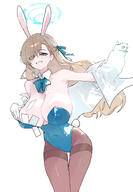artist:doksyuri beauty_mark blonde_hair blue_eyes bunny_suit character:asuna_(blue_archive) character:asuna_(bunny)_(blue_archive) halo in-series_category:cleaning_&_clearing in-series_category:millenium_science_school leotard rabbit_ears series:blue_archive // 1940x2798 // 1.7MB