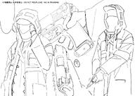 artist:wagaya character:doctor_(arknights) japanese_text meta:work-in-progress monochrome series:arknights // 1684x1190 // 528KB