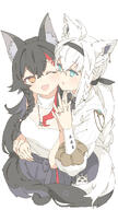 animal_ears character:ookami_mio character:shirakami_fubuki fox_ears fox_girl in-series_category:gamers in-series_category:generation_1 in-series_category:hololive_japan meta:artist_request meta:source_request meta:tagme series:hololive wolf_ears wolf_girl // 900x1600 // 699KB
