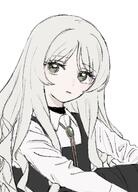 artist:mikobako green_eyes long_hair meta:cropped meta:work-in-progress series:original white_hair // 910x1265 // 112KB