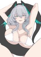 artist:ken bird_girl character:ho'olheyak_(arknights) head_wings in-series_category:columbia in-series_category:k'uk'ulkan meta:work-in-progress series:arknights snake_tail swimsuit tail // 1300x1811 // 177KB