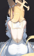 animal_ears artist:syhan blonde_hair character:seia_(blue_archive) ears_blushing fox_ears fox_girl fox_tail hair_accessories halo in-series_category:tea_party in-series_category:trinity_general_school long_hair pov series:blue_archive tail yellow_eyes // 732x1200 // 486KB