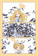 animal_ears artist:manga_to_yukata blonde_hair character:seia_(blue_archive) comic fox_ears fox_girl halo in-series_category:tea_party in-series_category:trinity_general_school long_hair messy_hair orange_eyes series:blue_archive // 2709x3999 // 1.5MB