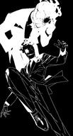artist:drive_shot business_suit character:black_suit_(blue_archive) in-series_category:gematria monochrome series:blue_archive // 2048x3803 // 898KB