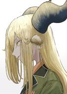 animal_ears artist:aka_afl_o blonde_hair character:degenbrecher_(arknights) goat_ears goat_horns horns in-series_category:caprinae in-series_category:kjerag series:arknights yellow_eyes // 1449x2048 // 305KB