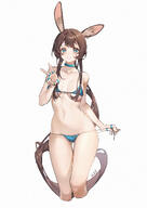 animal_ears character:amiya_(arknights) in-series_category:cautus in-series_category:rhodes_island in-series_category:rim_billiton meta:artist_request meta:source_request rabbit_ears rabbit_girl series:arknights swimsuit // 2480x3508 // 8.9MB