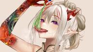 character:nian_(arknights) dragon_horns drinking_cum drinking_from_condom holding_condom horns in-series_category:feranmut in-series_category:sui_siblings in-series_category:yan meta:source_request pointed_ears series:arknights // 1280x720 // 132KB