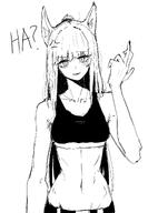 alternate_outfit anger_vein animal_ears artist:0w07 character:platinum_(arknights) english_text horse_ears horse_girl in-series_category:kazimierz in-series_category:kuranta long_hair midriff monochrome series:arknights sports_wear // 1420x2048 // 253KB