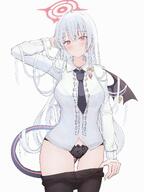 artist:yukimurayura character:haruna_(blue_archive) halo in-series_category:gehenna_academy in-series_category:gourmet_research_society lingerie series:blue_archive // 2721x3628 // 649KB