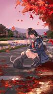 artist:yakumo_sakatsuki beauty_mark black_hair character:chisa_(wuthering_waves) long_hair meta:official_artwork red_eyes series:wuthering_waves // 2304x4096 // 1.2MB