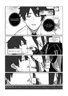 animal_ears artist:betanon cat_ears cat_girl character:kazusa_(blue_archive) character:sensei_(blue_archive) comic english_text flushed_face halo in-series_category:after_school_sweets_club in-series_category:trinity_general_school monochrome pov series:blue_archive short_hair two-tone_hair // 2900x4096 // 1.2MB