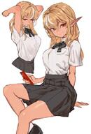 brown_skin character:shiranui_flare elf in-series_category:generation_3 in-series_category:hololive_japan meta:artist_request meta:source_request meta:tagme pointed_ears series:hololive // 414x612 // 261KB